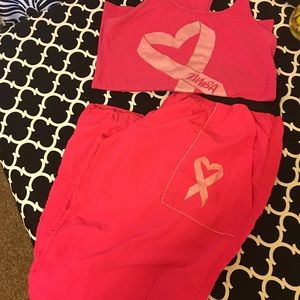 Party in pink Zumba top and pants xl top xxl pants